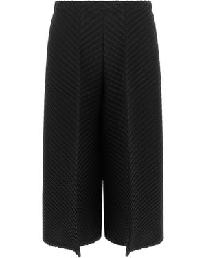 Issey Miyake 'Tubular Pleats' Pants - Black