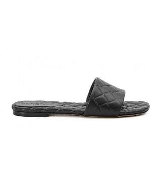 Bottega Veneta Leather Shoes Sandals - Black