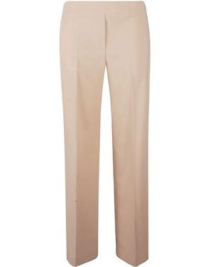 D.exterior Central Pressed-Crease Pants - Natural