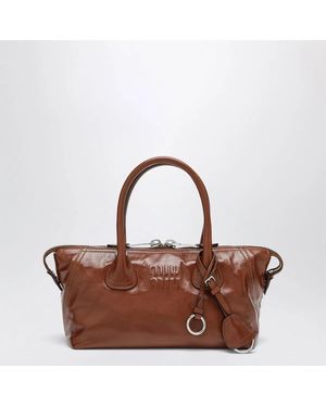 Miu Miu Palissandro Leather Bag - Brown
