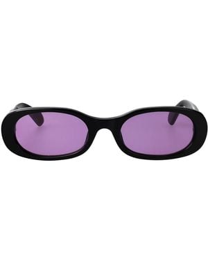 Off-White c/o Virgil Abloh Shiny Acetate Sunglasses - Purple