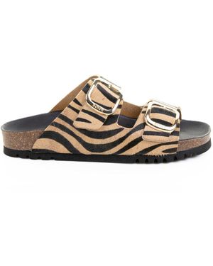 Scholl Noelle Tiger Slipper - White
