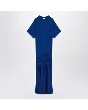 Ferragamo Dress With Draping - Blue