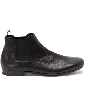 Prada Leather Boots - Black
