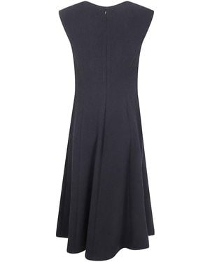 Emporio Armani Sleeveless V-Neck Dress - Blue