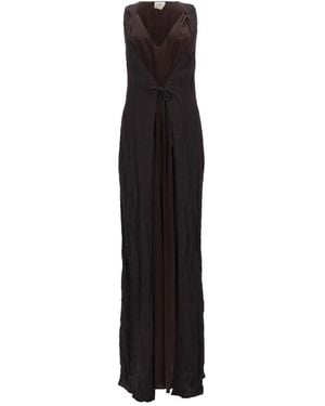 Alysi Silk Modal Polyamide Dress - Black