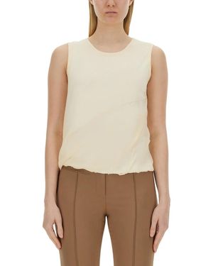 Helmut Lang Jersey Tank Top - Natural