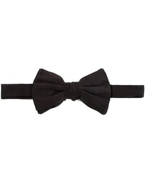Giorgio Armani Woven Silk Bowtie - Black