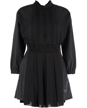 Prada Re-Nylon And Crepe Jumpsuit - Black