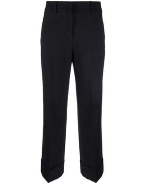 Incotex Wide Leg Tailored Trousers - Blue