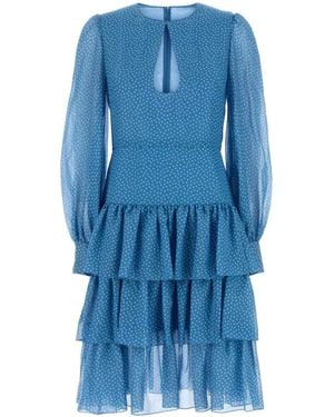 Valentino Garavani Silk Dress - Blue