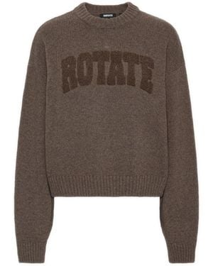 ROTATE BIRGER CHRISTENSEN Crewneck Jumper - Brown