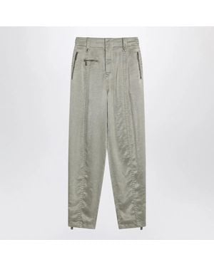 Burberry Pants With B Shield Emblem - Gray