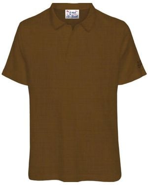 MC2 Saint Barth Slub Texture Polo Shirt - Green