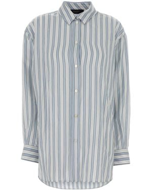 Gucci Baiadera Silk Jacquard Shirt - Gray