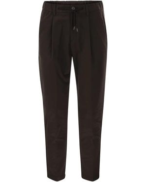 Herno Technical Fabric Drawstring Pants - Black