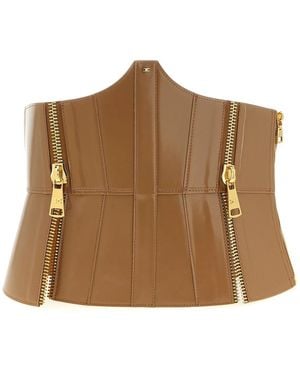 Elisabetta Franchi Bustier Belt - Brown