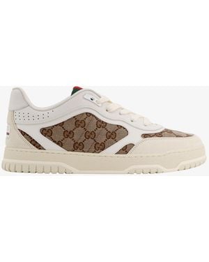 スニーカー GUCCI Re-Motion low-top suede sneakers with GG Supreme fabri Women's Gucci Re-Motion sneaker in light brown suede | GUCCI® US