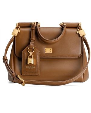 Dolce & Gabbana Buff Shoulder Bag - Brown