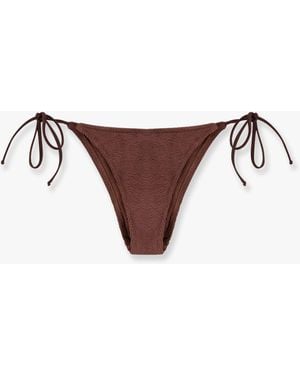 ビキニ MC2 SAINT BARTH Marielle sangallo lace bikini slip Marielle slip mare classico in pizzo Sangallo marrone – MC2