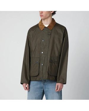 Barbour Wax Cotton Corduroy Collar Jacket - Green