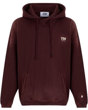 Golden Goose Star Oversize Hoodie Sunfaded Was - Purple