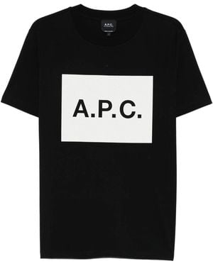 A.P.C. Crew Neck T-Shirt - Black