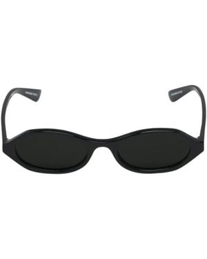 McQueen Geometric Frame Sunglasses - Black