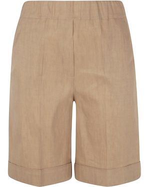 Stone Island Linen Stretch Delave Shorts - Blue