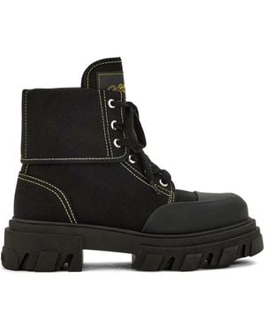 Ganni Cotton Boots - Black