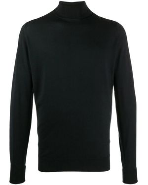 John Smedley Extra Fine Merino Wool Jumper - Black
