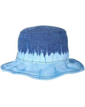 Alberta Ferretti Bucket Hat With Tie Dye Print - Blue