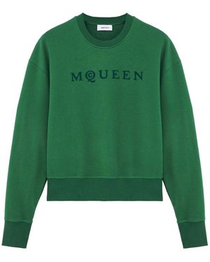 McQueen Sweatshirt With Lettering - Green