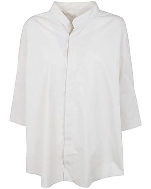 Ami Paris Mandarin Collar Shirt - White