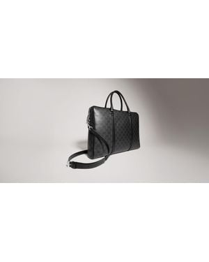 Gucci Gg Canvas Backpack - Black