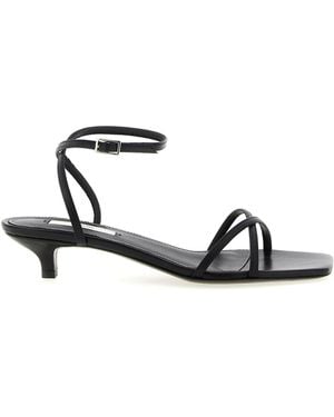 TOTEME 'Letaher Crossover' Sandals - White