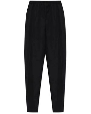 Balenciaga Palazzo Trousers With Elastic Waist - Black
