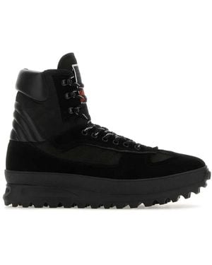 Maison Margiela Leather Climber Trainers - Black