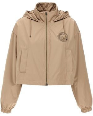 Fendi Stamp 1925' Anorak - Natural