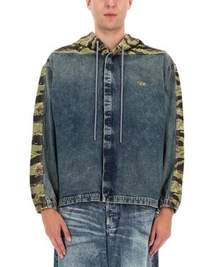 DIESEL Hooded Jacket - Blue