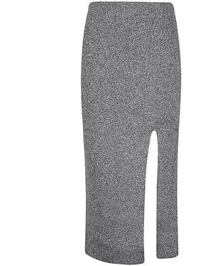 Circus Hotel Viscose Midi Skirt - Grey