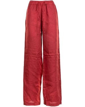 Fay High-Waisted Pants - Red