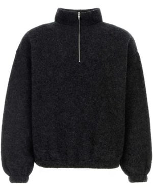 Jil Sander Sweatshirt Hn Ls Emb - Black