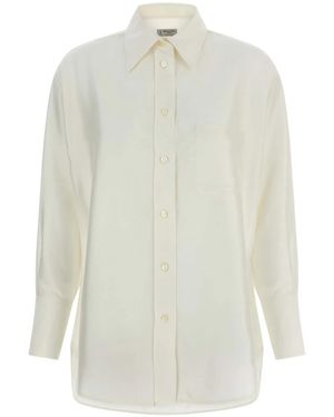 Alberto Biani Silk Shirt - White