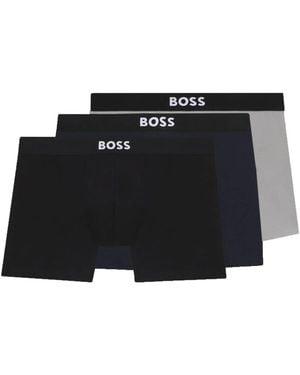 BOSS 3-Pack Boxer Con Logo - Black