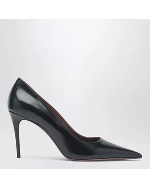 Paris Texas Vera 85 Leather Court Shoes - Black