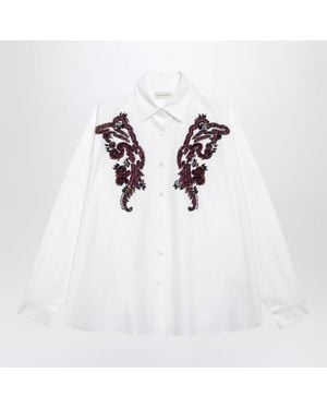 Dries Van Noten Embroidered Cotton Shirt - White