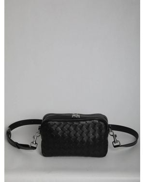 Bottega Veneta Small Intrecciato Camera Bag - Grey