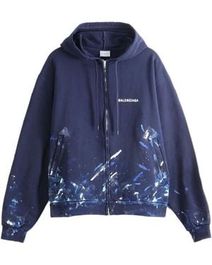 Balenciaga Oversized Zipup - Blue