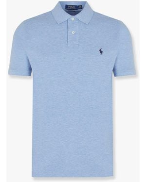 Polo Ralph Lauren Cotton Piquet Polo Shirt - Blue